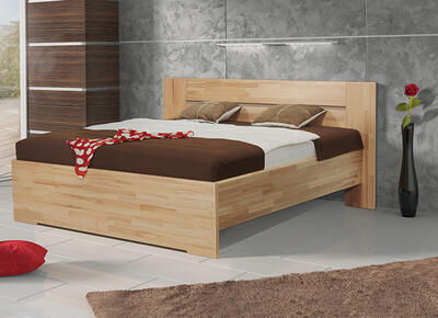 Vanesa postel, 140x200 | odstín mořený - 1