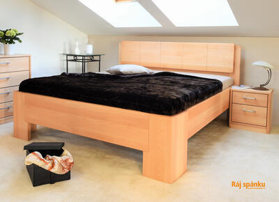 Manhattan 1 masivní postel, 160 x 200 | 2 Olej třešeň - 1
