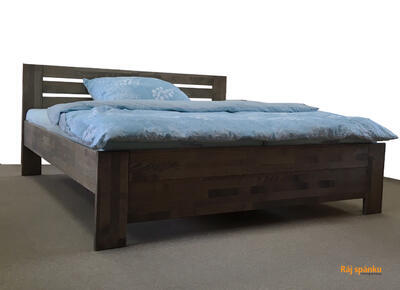 Rony masivní postel, 90 x 200 cm | 50 cm | Dub - 1