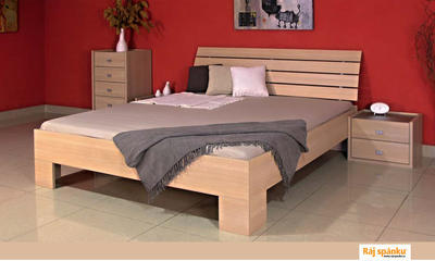 Tana postel, 160x200 | 43 cm | Ořech 3704 - 1