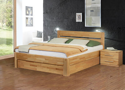 Aneta postel, 80x200 | odstín mořený - 2