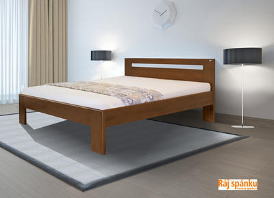Benny Buková postel, 180x200 | Čokoláda 16 | 27 mm - 2