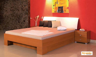 Tana postel, 160x200 | 43 cm | Ořech 3704 - 2