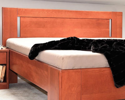 Hollywood 1 vysoká celomasivní postel, 200 x 200 | 7 Olej čokoláda - 3
