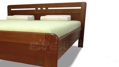 Adonis masivní postel, 160x200 | Dub - šedá - 5