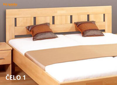 Leona LUX postel, 180x200 |  jádrový buk 73 odstín olše  - 6